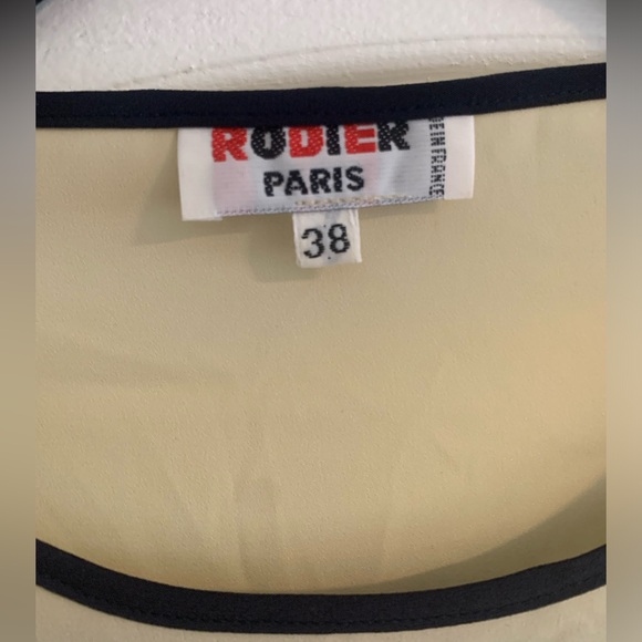 VINTAGE: Rodier Paris Blouse- Size 38 - Picture 3 of 4